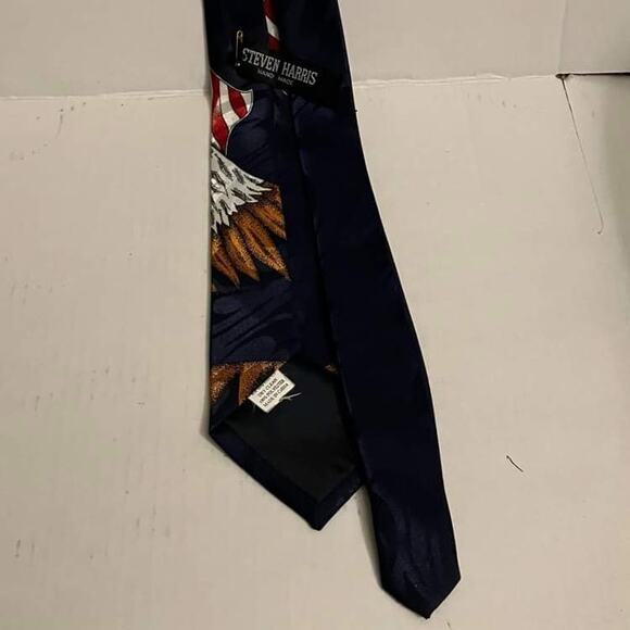 Steven Harris Patriotic American Tie with Eagle, Flag, & Capital Building - Picture 4 of 6